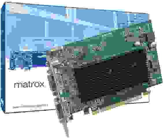 Видеокарта Matrox (M9120-E512F) M9120 PCIe x16 , PCI-Ex16, 512MB, DDR2, Passive Cooling, 2xDVI-I, Adapters- 2xDVI to VGA, Max Digital Res.1920x1200, Max Analog Res.- 2048x1536, RTL