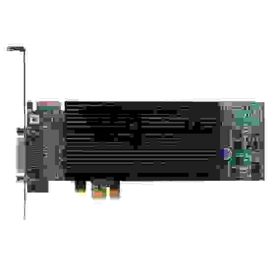 Видеокарта Matrox (M9120-E512LAU1F) M9120 Plus LP PCIe x1, PCI-Ex1, 512MB, DDR2, Low Profile, LFH-60 to 2xDVI-I, 2xDVI-VGA adapters, Max Digital Res.per Output 1920x1200,Max Analog Res. per Output 2048x1536(1920x1200 with quad analog upgrade cable -ОПЦИЯ