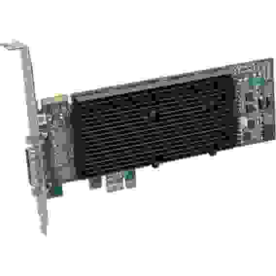 Видеокарта Matrox (M9120-E512LPUF) M9120 Plus LP PCIe x16, PCI-Ex16, 512MB, DDR2, Low Profile, LFH-60 to 2xDVI-I, 2xDVI-VGA adapters, Max Digital Res.per Output 1920x1200,Max Analog Res. per Output 2048x1536 (1920x1200 with quad analog upgrade cable -ОПЦ