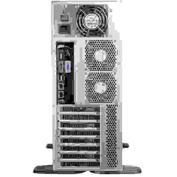 Корпус Chenbro 4U RM41300G For Tesla GPU (можно установить 4шт Tesla/Quadro), MB 12"x13", 3x5.25"+2x3.5" Internal 3.5"+Slim ODD, 120mm FAN, wo PSU (RM41300-FS81) Идеальное решение для Рабочей станции