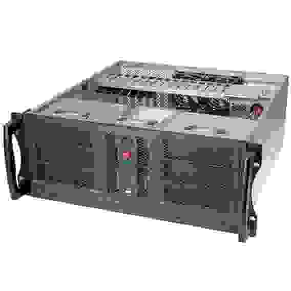 Корпус Chenbro 4U RM41300G For Tesla GPU (можно установить 4шт Tesla/Quadro), MB 12"x13", 3x5.25"+2x3.5" Internal 3.5"+Slim ODD, 120mm FAN, wo PSU (RM41300-FS81) Идеальное решение для Рабочей станции