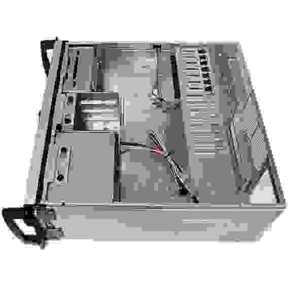 Корпус Chenbro 4U RM41300G For Tesla GPU (можно установить 4шт Tesla/Quadro), MB 12"x13", 3x5.25"+2x3.5" Internal 3.5"+Slim ODD, 120mm FAN, wo PSU (RM41300-FS81) Идеальное решение для Рабочей станции