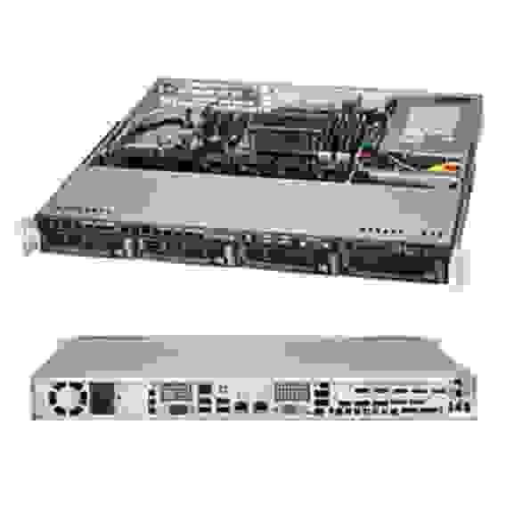Платформа системного блока SuperMicro SYS-5018D-MTF, X10SLM-F, 813MTQ-350CB 1U Rackmount SC813MTQ-350CB ntel® C224 Express PCH SATA3 SATA2