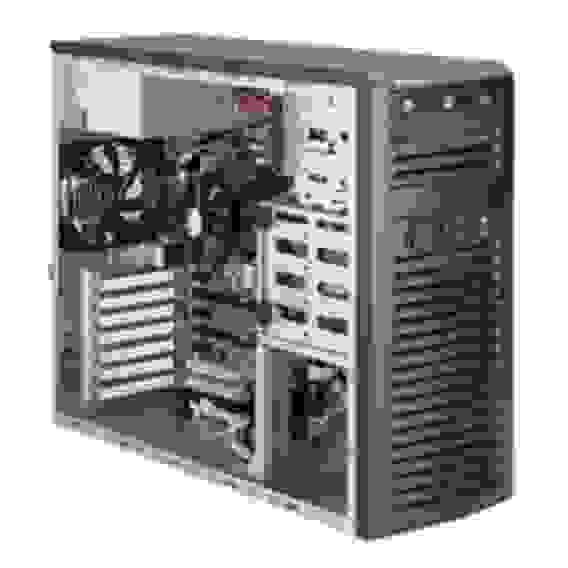 Платформа системного блока SuperMicro SYS-5038A-IL Super Workstation (X10SAE-732D4F-500) Mid-Tower SC732D4F-500B X10SAE LGA1150 4xDDR3 6xSATA3 2xSATA3 8xSATA3 6xUSB3.0 10xUSB2.0 7.1 HD Jacks