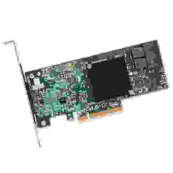 RAID-контроллер Broadcom LSI MegaRAID SAS 9341-8i SGL (LSI00407 / 05-26106-00) PCIe 3.0 x8 LP, SAS/SATA 12G, RAID 0,1,5,10,50, 8port(2*int SFF8643), 3008ROC, (003112)
