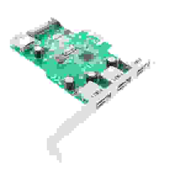 Контроллер Speed Dragon PCI-Express USB 3.0 Card, 3xUSB 3.0 External 1xUSB 3.0 Internal ports, IDE power connector (EU306A-3-BC01/BU01) {100/50}