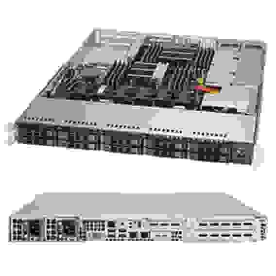 Платформа системного блока SuperMicro SYS-1028R-WC1R X10DRW-i, 116AC-R706WB 1U Rackmount SC116AC2-R706WB X10DRW-i 10x SATA3 (6Gbps) ports