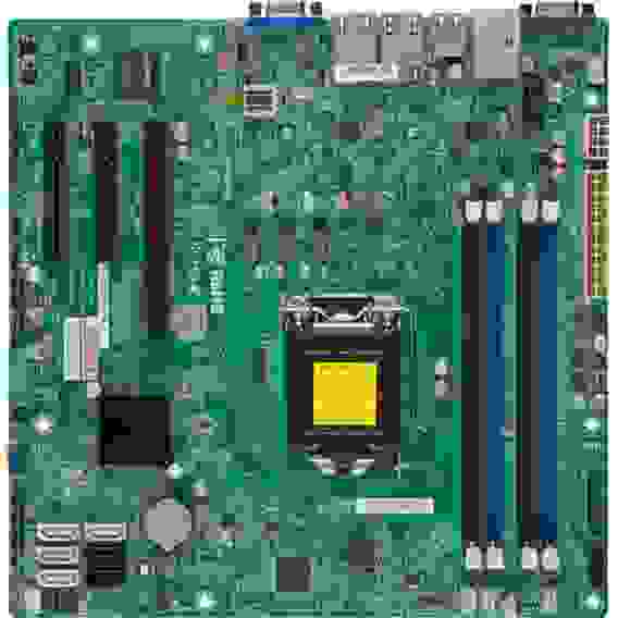 Материнская плата SuperMicro MBD-X10SLM+-F-B, OEM mATX (uATX) Intel C224 LGA 1150 4xSATA3 2xSATA2 6xUSB 2.0 4xUSB 3.0Type A VGA 1xPCI-E3.0x8 1xPCI-E2.0x4