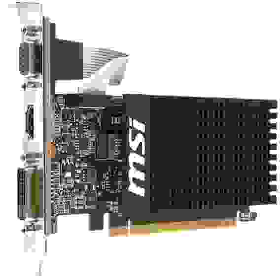 Видеокарта MSI GT710 2GB GDDR3 64bit VGA DVI HDMI PASSIVE LP RTL {20} (448233)