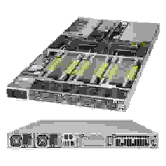 Платформа системного блока SuperMicro SYS-1028GQ-TR 1U Server BB 4x PCI-E 3.0 x16 slots (4x GPU/Xeon Phi cards optional), 2x PCI-E 3.0 x8 (in x16) low-profile slot, 2000W 1U Redundant Power Supplies with PMBus