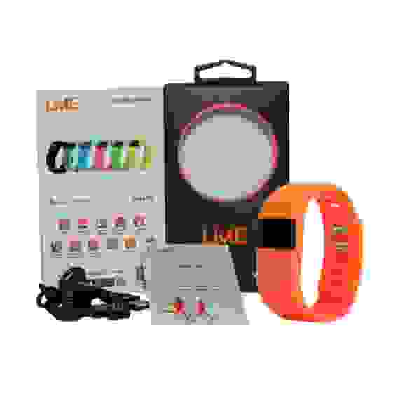 Фитнес-браслет Lime Lime 102 orange Шагомер, Подсчет калорий, Часы, Будильник, Оранжевый ремешок (550144)