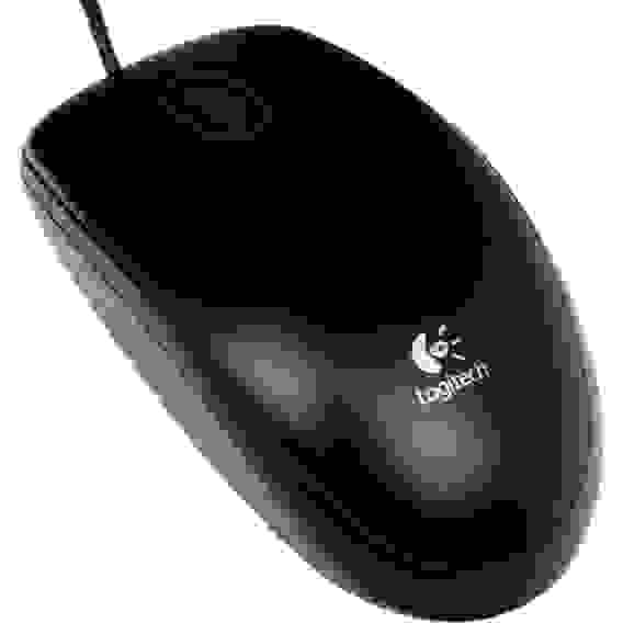 Мышь Logitech B100 Black |910-003357| черная, оптическая 800dpi, USB, 1.8м, {10}, (041271)