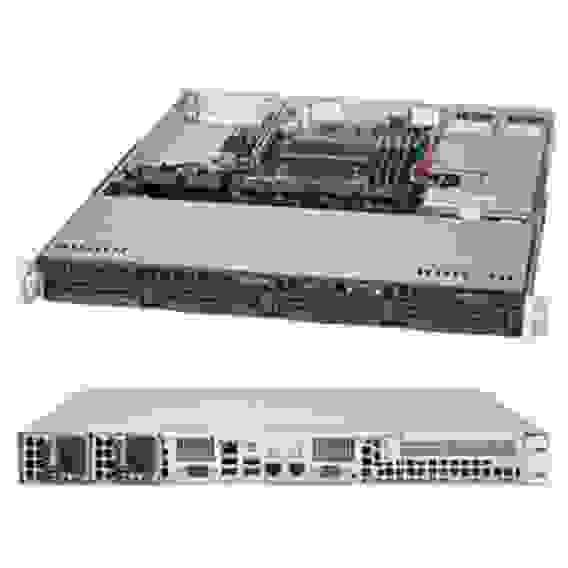 Платформа системного блока SuperMicro SYS-5019S-MR 1U Rackmount 813MFTQC-R407CB X11SSH-F SATA3, RAID 0, 1, 5, 10 support