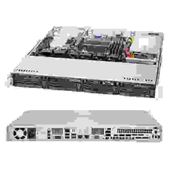 Платформа системного блока SuperMicro SYS-5019S-MT 1U Rackmount SC813MFTQC-350CB X11SSH-TF LGA1151 4xDDR4 SATA3 4xUSB3.0 2xUSB2.0 VGA PCI-E 3.0x8 AOC