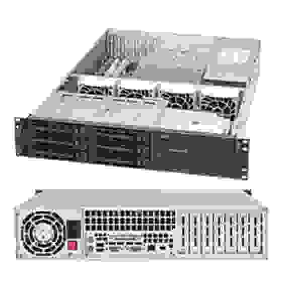Корпус SuperMicro CSE-823TQ-653LPB BLACK 2U 6 HS SATA W/653W PWS (114085)