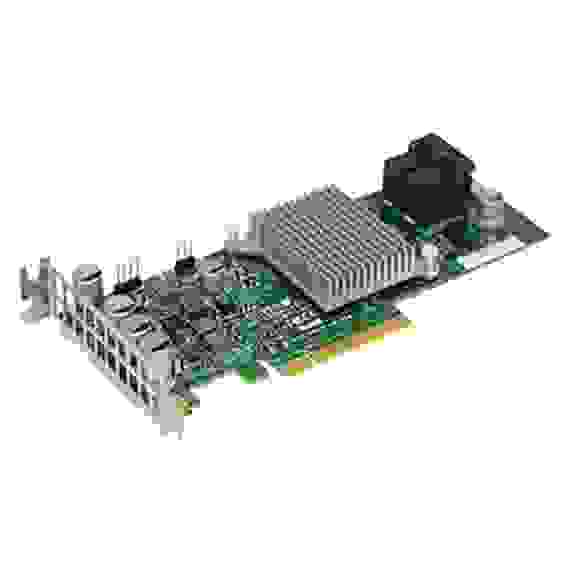 Контроллер SuperMicro AOC-S3008L-L8E Broadcom 3008 SAS controller, 8-port (internal), 12Gb/s per port, Automatically negotiates PCI-E (1.x, 2.x and 3.x) link