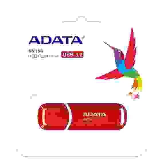 USB накопитель ADATA UV150 AUV150-32G-RRD USB 3.0, 32GB R35/W10, Red, Retail (797105)