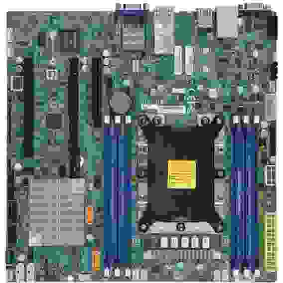 Материнская плата SuperMicro MBD-X11SPM-TF-O microATX LGA3647 6xDDR4 6xSATA3 4xUSB3.0 6xUSB2.0 VGA D-Sub 2xPCI-E3.0x16 1xPCI-E3.0x8 RTL