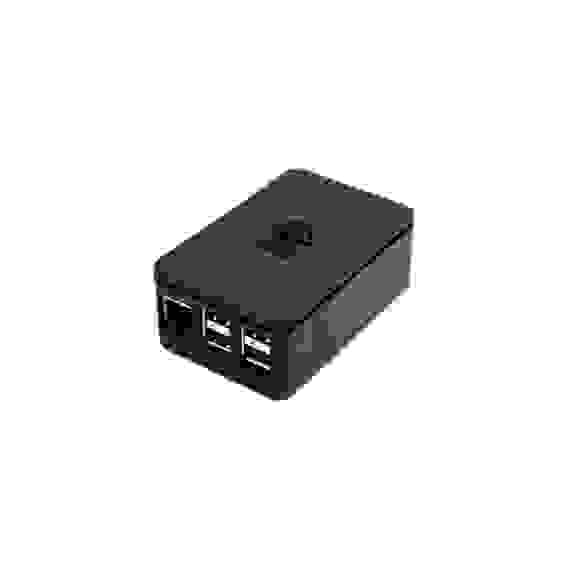 Корпус ACD RA179 Black ABS Plastic case with Logo for Raspberry Pi 3 B/B+, совместим с креплением VESA Mount (RASP1793)(ASM-1900036-22)(аналог 167-7046)