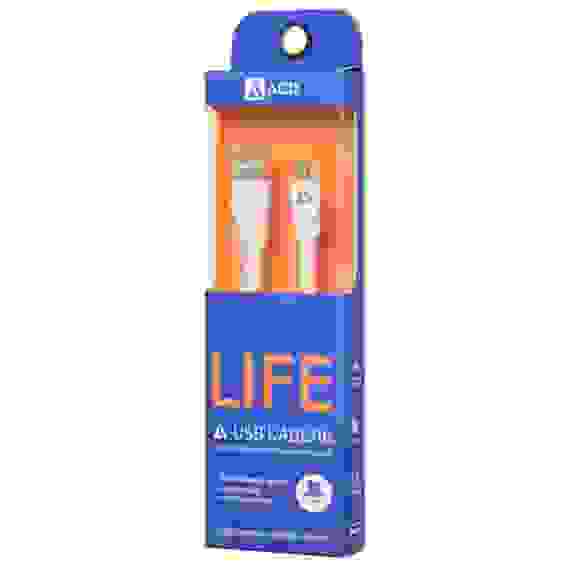 Кабели USB ACD-Life MicroUSB ; USB-A TPE, 1м, белый (ACD-U920-M1W)