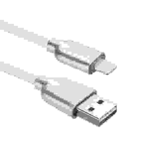 Кабели USB ACD USB кабель ACD-Allure Lightning ; USB-A Кожа, 1м, белый (ACD-U926-P5W)