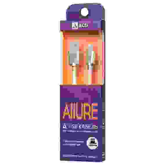 Кабели USB ACD USB кабель ACD-Allure Lightning ; USB-A Кожа, 1м, белый (ACD-U926-P5W)