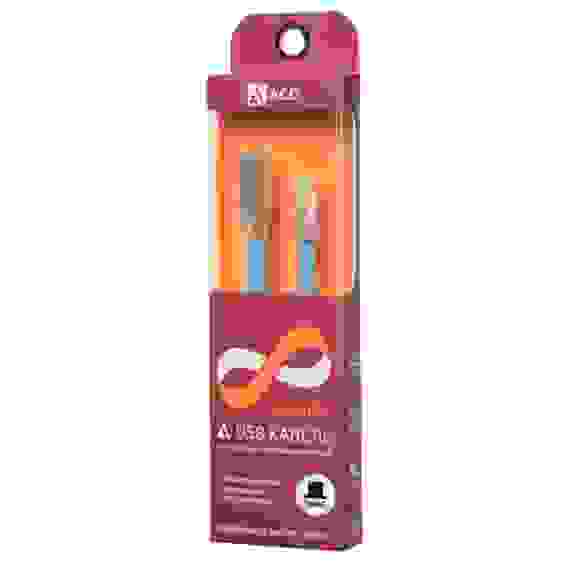 Кабели USB ACD USB кабель ACD-Infinity Type-C ; USB-A TPE, 1.2м, синий (ACD-U922-C2L)
