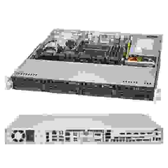 Платформа системного блока SuperMicro SYS-5019S-M2 1U Rackmount CSE-813MFTQC-350CB X11SSZ-F 4x SATA3, RAID 0, 1, 5, 10 support