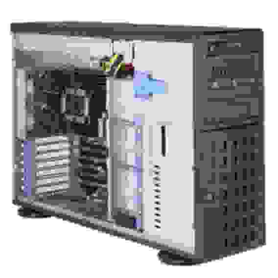Платформа системного блока SuperMicro SYS-7049P-TR 4U Rackmountable / Tower Optional Rackmount Kit SuperChassis 745BAC-R1K28B2 X11DPi-N 8 SATA3 (6Gbps) ports (264421)