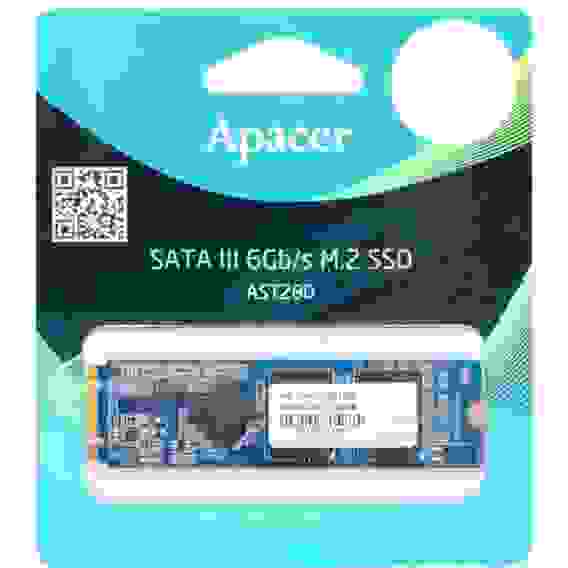 Твердотельный накопитель SSD Apacer AST280 240GB M.2 2280 AP240GAST280-1 Client SATA 6Gb/s, 520/495, IOPS 84K, TLC, (914101) Retail (914101)