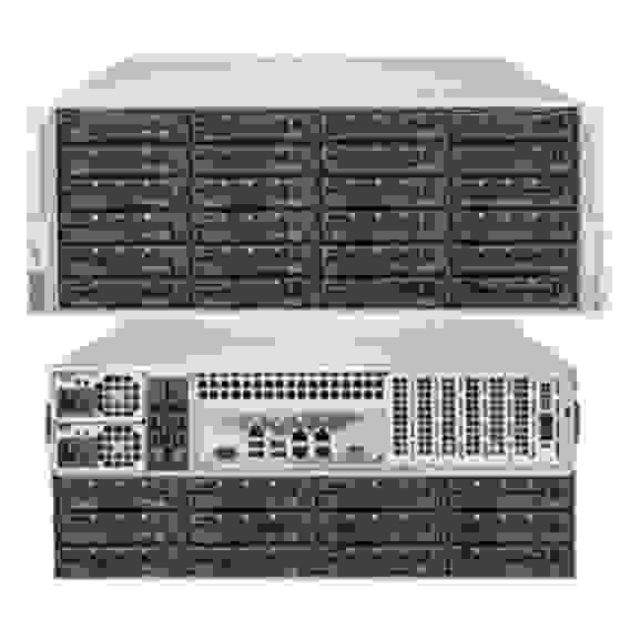 Платформа системного блока SuperMicro SSG-6049P-E1CR36L 4U, 2xLGA3647, 16xDDR4, 36x3.5 SAS/SATA, 2x2.5 SATA Rear, CSE-847BE1C4-R1K23LPB, X11DPH-T, SAS LSI3008, 2x10GBase-T, 3xPCIE x16 LP, 2xPCIEx8 LP (slot 2&amp;3 occupied by SAS controller), 2x1200W
