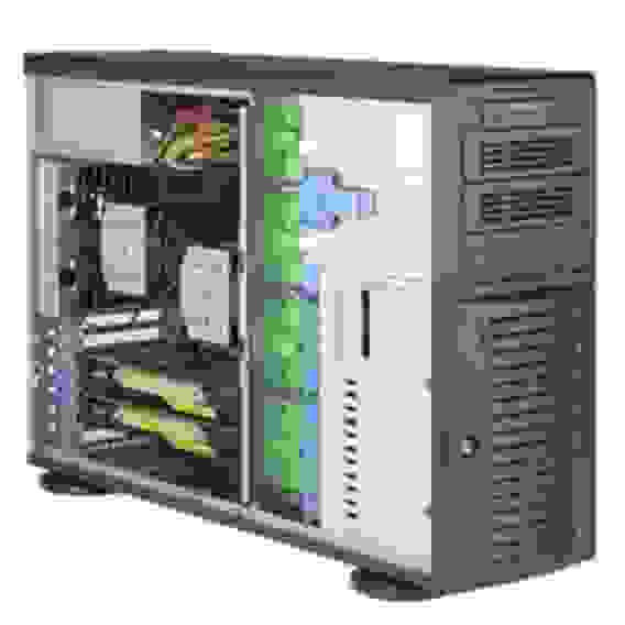 Платформа системного блока SuperMicro SYS-7049A-T Tower, 2xLGA3647, iC621, 16xDDR4, 8x3.5, 1xM.2 PCIE, 2xOculink, SATA onboard, 2x1GbE, IPMI, HD Audio, 1x1280W, Optional Rackmount Kit 4U, (CSE-743TS-1200BP-SQ X11DAi-N)
