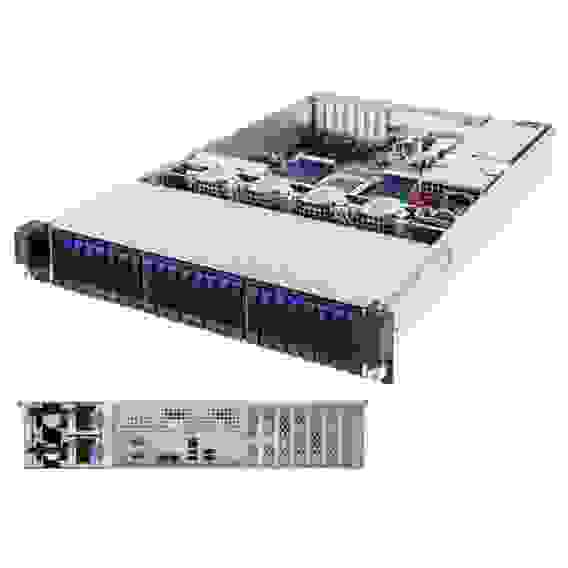 Платформа системного блока Gigabyte R271-Z31 EPYC 2U, Socket SP3, 16 x DDR4, 24 x 2.5" SAS, SATA, 2x10 Gigabit Ethernet 10 Гбит/с 800 Вт