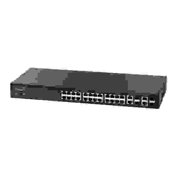Коммутатор Edge-corE ES3528MV2-DC Edge-corE 24-Port 10/100BASE-TX + 4 Combo G (RJ-45/SFP), 1RS-232 console port management, Fanless Design, DC L2 Fast Ethernet Switch