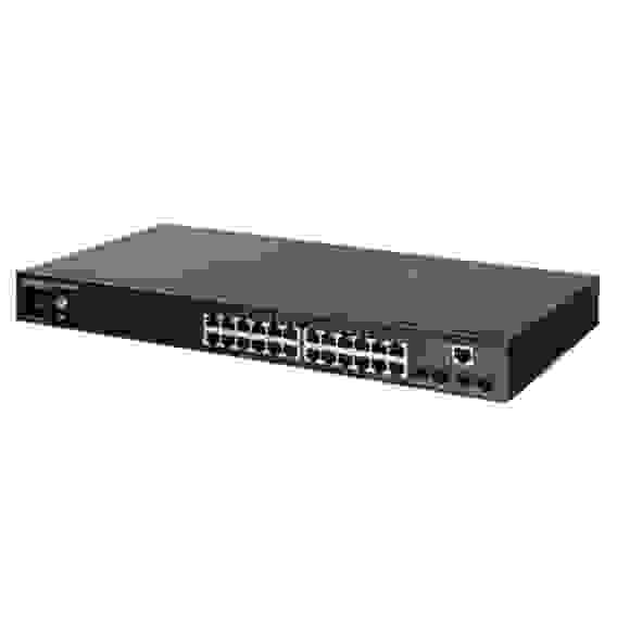 Коммутатор Edge-corE ECS4100-28T Edge-corE 24-Port 10/100/1000Base-T + 4 Gigabit Ethernet SFP, fan-less design L2+ Gigabit Ethernet Switch {4}