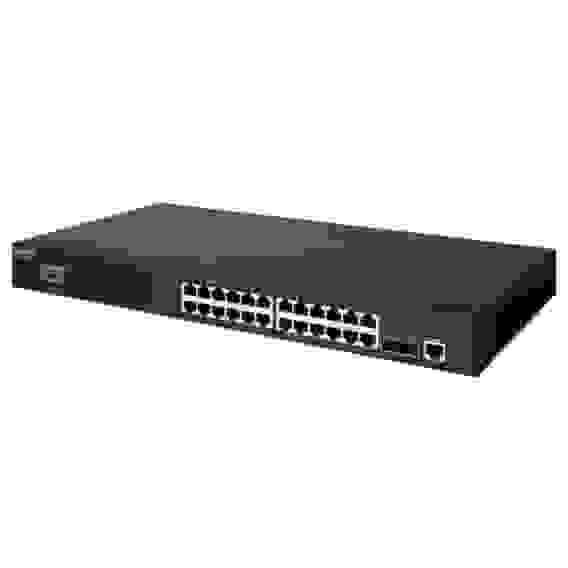 Коммутатор Edge-corE ECS4100-26TX-ME Edge-corE 24 x GE + 2 x 10G SFP+ ports L2+ Switch, Fan-less design, 6KV Surge Protection, AC(Rear)+DC(Front) Power {4}