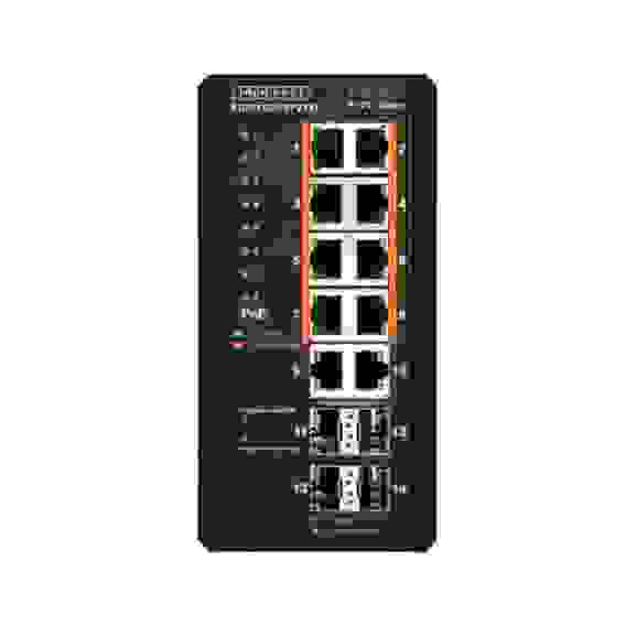 Коммутатор Edge-corE 8 10/100/1000 BASE-T PoE+ Ports , 2 10/100/1000 BASE-T Ports, plus 4 100/1000BASE-X SFP Industrial Gigabit Ethernet Switch Edge-corE ECIS4500-8P2T4F
