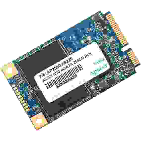Твердотельный накопитель SSD Apacer AS220 AP256GAS220B-1 mSATA 256GB Client MO-300A SATA 6Gb/s, 550/530, IOPS 40/42K, MTBF 1M, 2D MLC, 0°C to 70°C, Retail