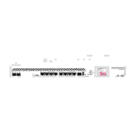 Маршрутизатор MIKROTIK CCR1036-8G-2S+EM R2 Cloud Core Router 1036-8G-2S+EM with Tilera Tile-Gx36 CPU (36-cores, 1.2Ghz per core), 16GB RAM, 2xSFP+ cage, 8xGbit LAN, RouterOS L6, 1U rackmount case, DUAL PSU, LCD panel (002037) {4}