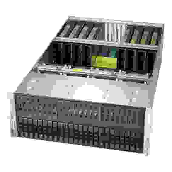 Платформа системного блока SuperMicro SYS-4029GP-TRT2 4U, 2x LGA3647, Intel C622, 24x DDR4, 24x 2.5" SAS/SATA, Single Root System/Dual Link, 2x 10GBase-T, 4x2000W