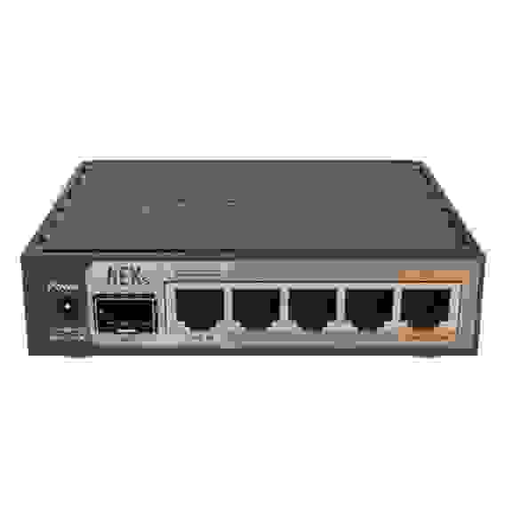 Маршрутизатор MIKROTIK RB760iGS hEX S hEX S with Dual Core 880MHz MHz CPU, 256MB RAM, 5 Gigabit LAN ports, SFP, USB, PoE-out on port #5, RouterOS L4, plastic case, PSU {20} (002785)