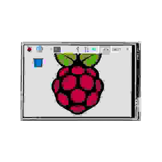 Модуль дисплея ACD 17-RA332 Waveshare 3.5" резистивный сенсорный дисплей без корпуса, 480*320 IPS матрица, вход SPI, питание по USB, для Raspberry Pi 3