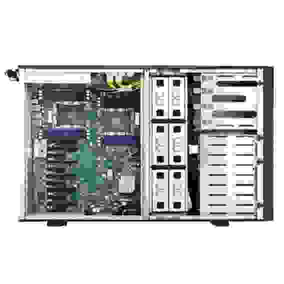 Платформа системного блока Tyan B7105F48TV4HR-2T-N 4U, FT48T, C621, 2 LGA3647 Intel Xeon Scalable, 4 3.5" Hot-Swap bays,1+1 2,000W 80+ Platinum,for NV Tesla P100 GPU cards Tower, 5GPU2 10GbE RJ-45