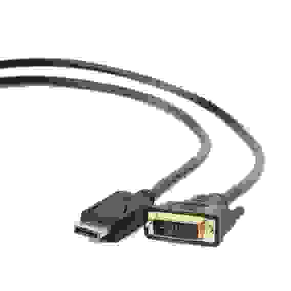 Кабель DisplayPort-DVI Cablexpert CC-DPM-DVIM-3M, 20M/25M, 3.0м, черный, экран, пакет