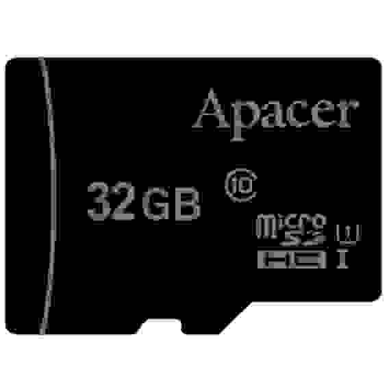 Карта памяти Apacer microSDHC 32GB Apacer Memory Card AP32GMCSH10U1-R UHS-I U1 Class 10, Adapter, (898876) Retail