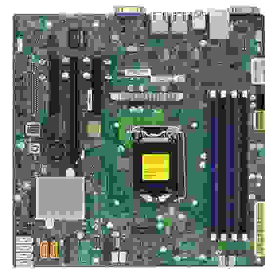 Материнская плата SuperMicro MBD-X11SSL-O RTL Micro-ATX LGA 1151 64GB Unbuffered ECC UDIMM 6xSATA3 6xUSB2.0 5xUSB3.0 VGA 1xPCI-E3.0x8(in x16 slot) 1xPCI-E3.0x8 1xPCI-E3.0x4 (in x8 slot)