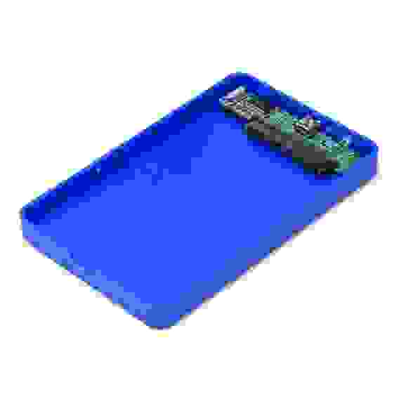 Корпус для HDD/SSD Gembird Внешний 2.5" Gembird EE2-U2S-40P-B, синий, USB 2.0, SATA, пластик {100} (205540)
