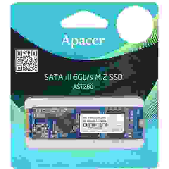 Твердотельный накопитель SSD Apacer AST280 480GB M.2 2280 AP480GAST280-1 Client SATA 6Gb/s, 520/495, IOPS 84K, MTBF 1M, TLC, RTL (914378)