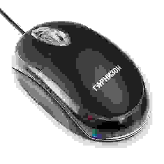 Мышь Гарнизон GM-100, USB, чип- Х, черный, 1000 DPI, 2кн.+колесо-кнопка