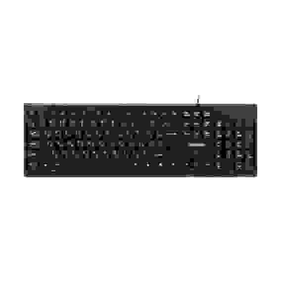 Клавиатура Гарнизон GK-120, USB, черный, поверхность- карбон